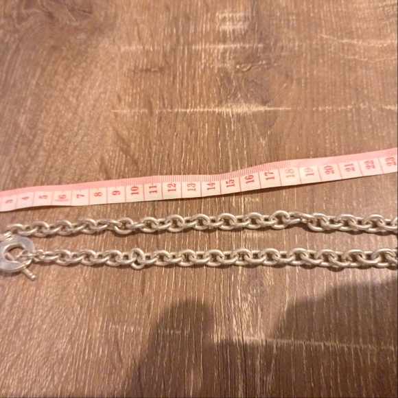 Tiffany and co Vintage sterling silver heart toggle necklace - Picture 7 of 8